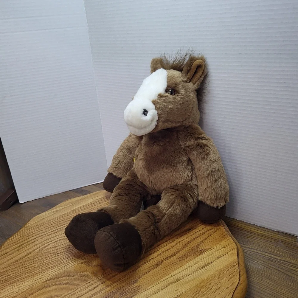 Build A Bear Workshop Floppy Brown Horse Plush Pony Stuffed Animal Toy